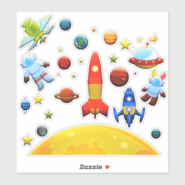 Rymden Klistermärken (Ark)