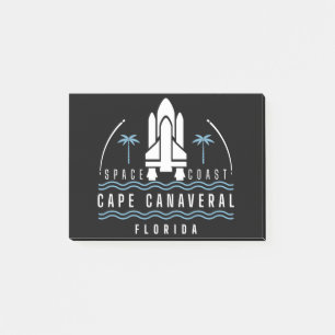 Rymden Kusten Kap Canaveral Post-it Block