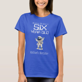 Rymden Mamma vid Birthday Boy Shirt T