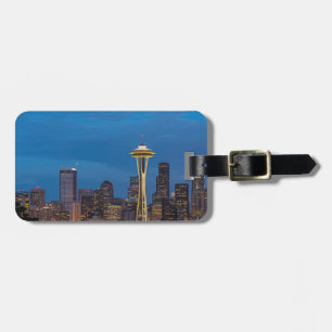 Rymden Nål och centrala Seattle Bagagebricka