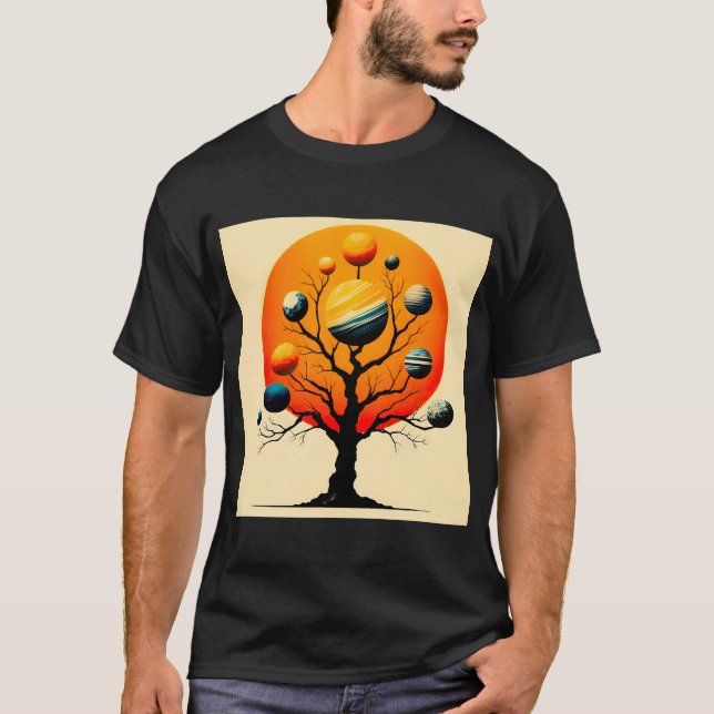 Rymden och den mystiska naturen #1 t shirt (Framsida)