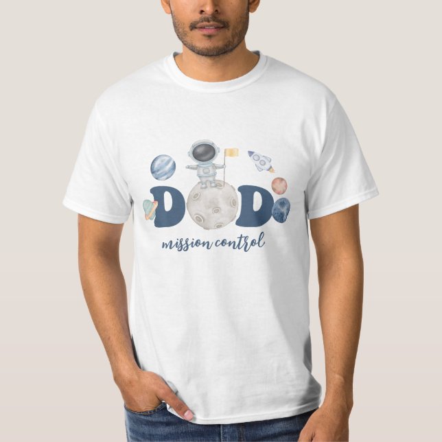 Rymden, Pappa, födelsedagsdagen T-Shirt-First Resa T Shirt (Framsida)