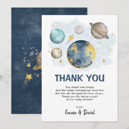 Rymden Planet Galaxy Baby Shower Tack