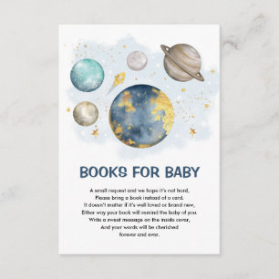 Rymden Planet Galaxy Måne Star Bokar för Baby Tilläggskort
