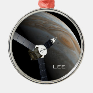 Rymden planet och sonden julgransprydnad metall