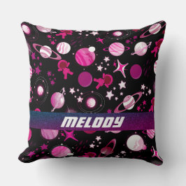 rymden-planetens färglösa stjärnor mönster kudde