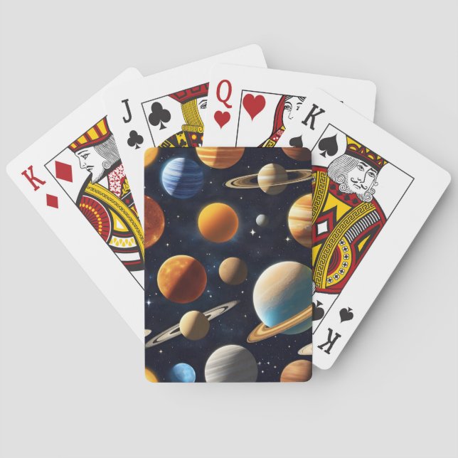Rymden-planeter 2 casinokort (Baksidan)
