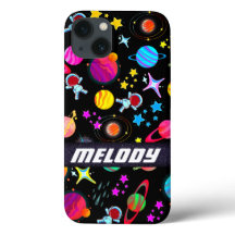 rymden-planeterna - färgstarka stjärnor mönster