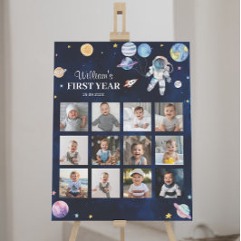 Rymden Planets Birthday Photo Milestone-signatur Poster
