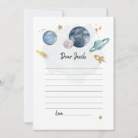 Rymden Planets Boy Birthday Time Capsule Card