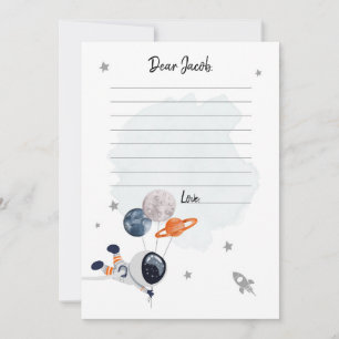 Rymden Planets Boy Birthday Time Capsule Card Kort