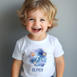 Rymden planets Boy födelsedagsfest T Shirt