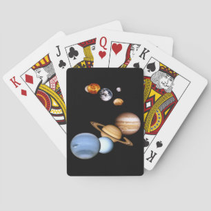 Rymden planets galaxi spel kort