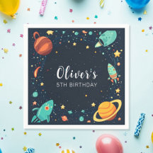 Rymden Planets Galaxy Birthday
