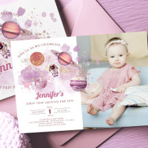 Rymden Planets Girl Rosa First Birthday