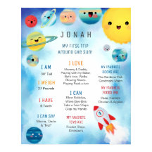 Rymden Planets Rocket Frakt Birthday