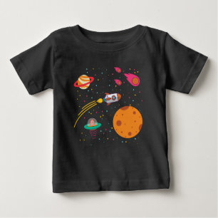 Rymden Planets Småbarn T-shirt