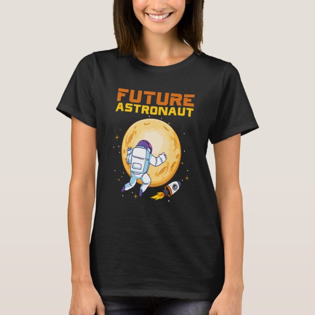 Rymden raketastronomins framtid i måne t shirt (Framsida)