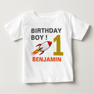 Rymden Rocket 1st Birthday Party T Shirt