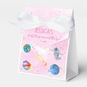 Rymden Rocket Planets flicka Birthday Presentaskar