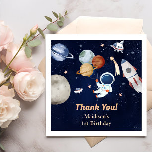 Rymden Rocket Planets Pappra Tallrikar Napkins Pappersservett