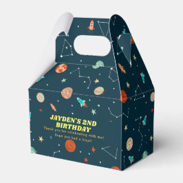 Rymden Rockets Planets Birthday Tack Presentaskar