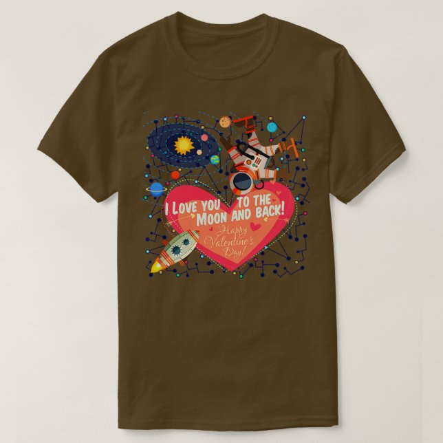 Rymden ROMANTIK T Shirt (Design framsida)