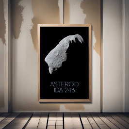 Rymden, Solar System, Asteroid Bälte, IDA 243 Poster