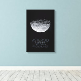 Rymden, Solar System, Asteroid Bälte, Vesta Canvastryck