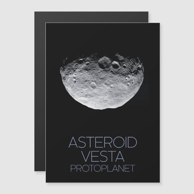 Rymden, Solar System, Asteroid Bälte, Vesta Magnetisk Inbjudningskort (Fram/baksida)