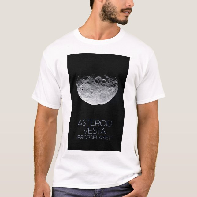 Rymden, Solar System, Asteroid Bälte, Vesta T Shirt (Framsida)