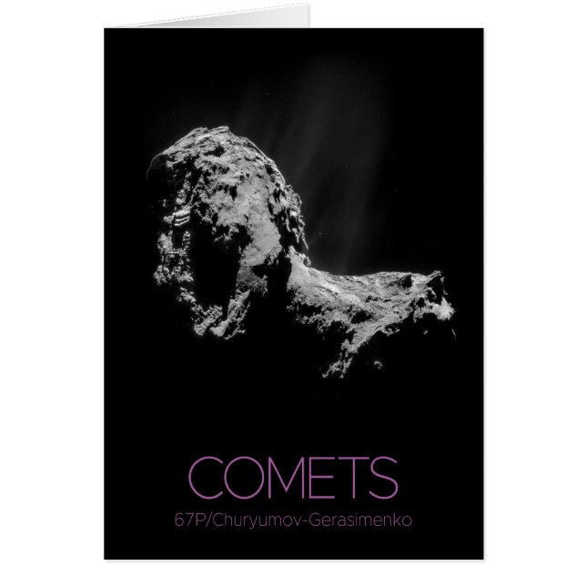 Rymden, Solar System, Cosmos, Comets, 67P Hälsningskort (Framsidan)