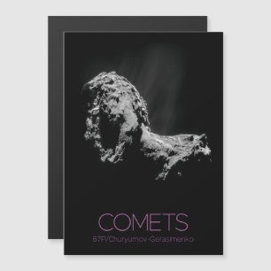 Rymden, Solar System, Cosmos, Comets, 67P Magnetisk Inbjudningskort