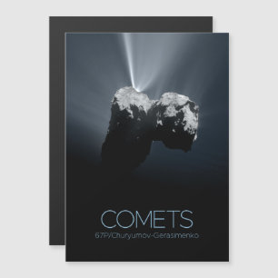 Rymden, Solar System, Cosmos, Comets, 67P Magnetisk Inbjudningskort