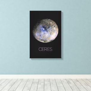 Rymden, Solar System, Dwarf Planet Ceres Canvastryck