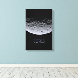 Rymden, Solar System, Dwarf Planet Ceres Canvastryck