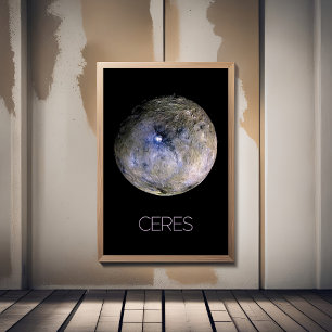 Rymden, Solar System, Dwarf Planet Ceres Fototryck