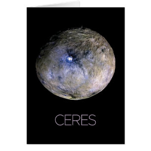 Rymden, Solar System, Dwarf Planet Ceres Hälsningskort