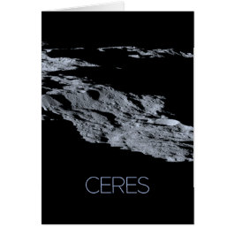 Rymden, Solar System, Dwarf Planet Ceres Hälsningskort