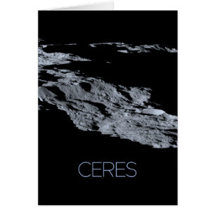 Rymden, Solar System, Dwarf Planet Ceres Hälsningskort