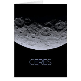 Rymden, Solar System, Dwarf Planet Ceres Hälsningskort