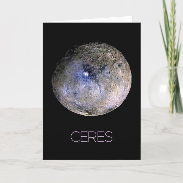 Rymden, Solar System, Dwarf Planet Ceres Kort (Framsida)