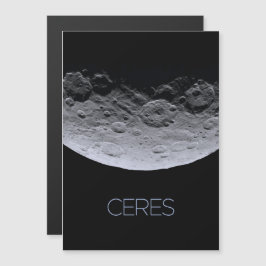 Rymden, Solar System, Dwarf Planet Ceres Magnetisk Inbjudningskort