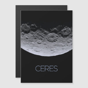 Rymden, Solar System, Dwarf Planet Ceres Magnetisk Inbjudningskort