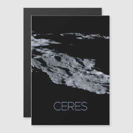 Rymden, Solar System, Dwarf Planet Ceres Magnetisk Inbjudningskort