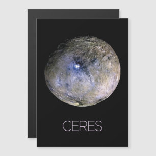 Rymden, Solar System, Dwarf Planet Ceres Magnetisk Inbjudningskort