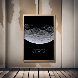 Rymden, Solar System, Dwarf Planet Ceres Poster