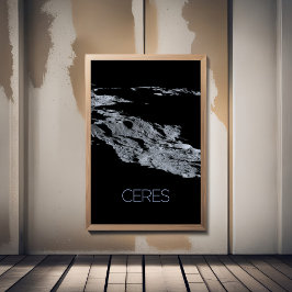 Rymden, Solar System, Dwarf Planet Ceres Poster