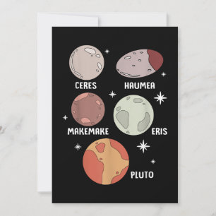 Rymden Solar System Dwarf Planet För barn Spara Datumet