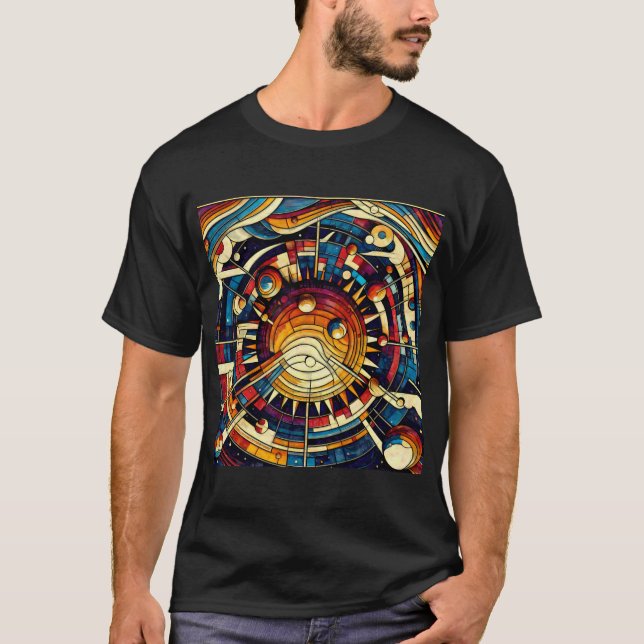 Rymden Solsystemet Fantasi#6 T Shirt (Framsida)